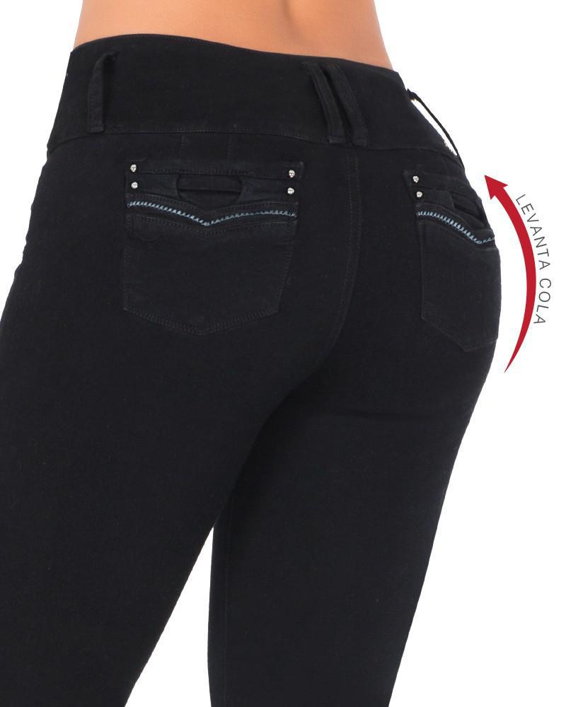 Sasha, Black Push Up Jean-FINAL SALE