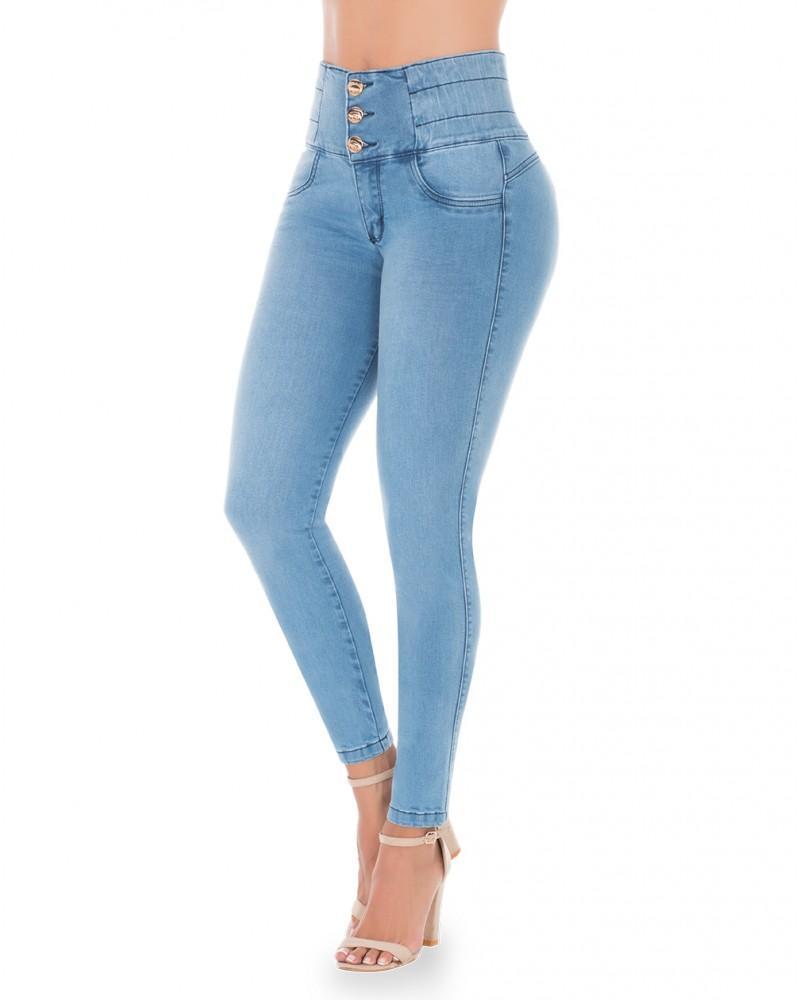 Rebecca Push-up Jeans with High Rise Control (LIGHT DENIM)