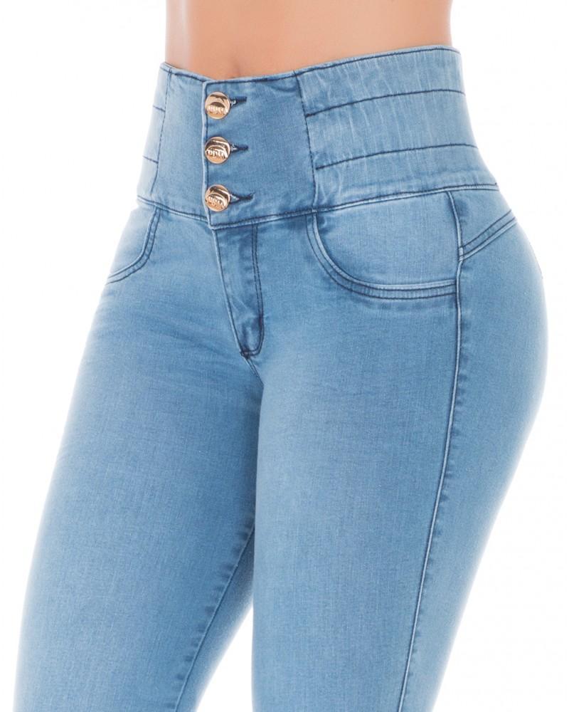 Rebecca Push-up Jeans with High Rise Control (LIGHT DENIM)