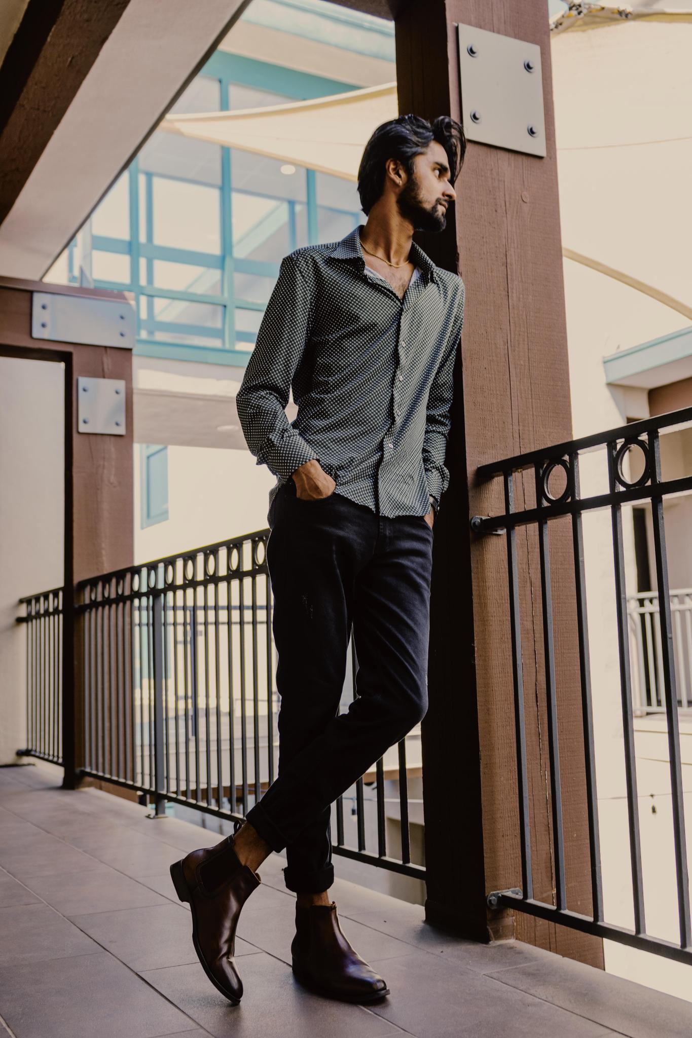 DAVIDE JEANS CLASSIC SLIM BLACK DENIM