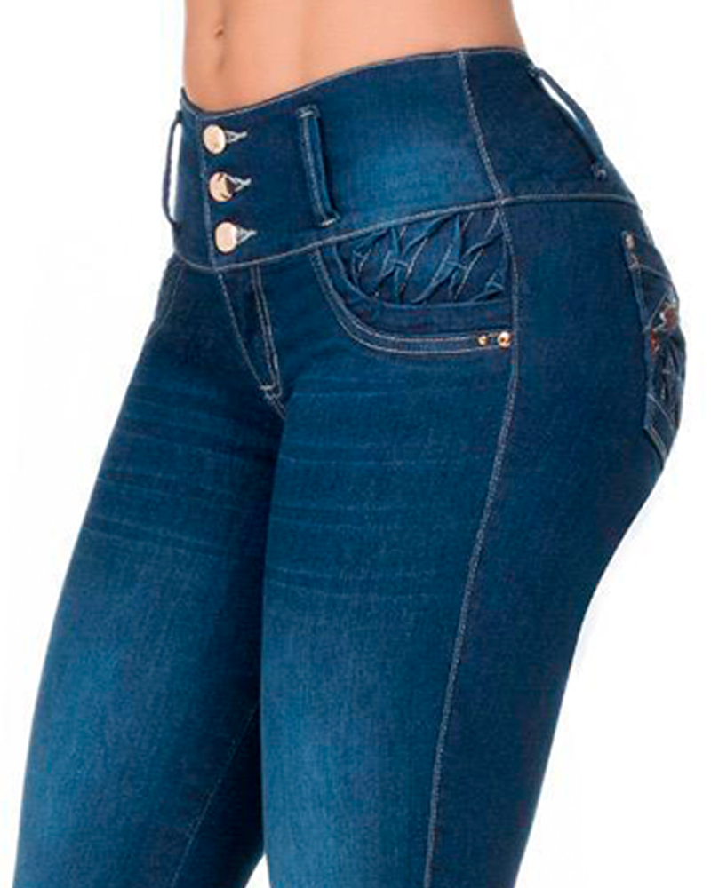 Saida, Push-Up Jeans with embroidery